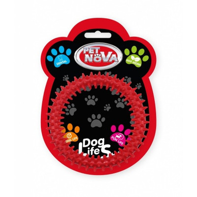 Іграшка для собак Кільце DentRing Pet Nova 12.5 см червоний Іграшка для собак Кільце DentRing Pet Nova 12.5 см червоний