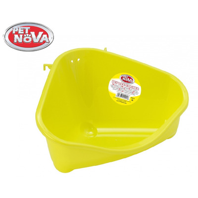 Кутовий туалет для гризунів Pet Nova M жовтий Кутовий туалет для гризунів Pet Nova M жовтий