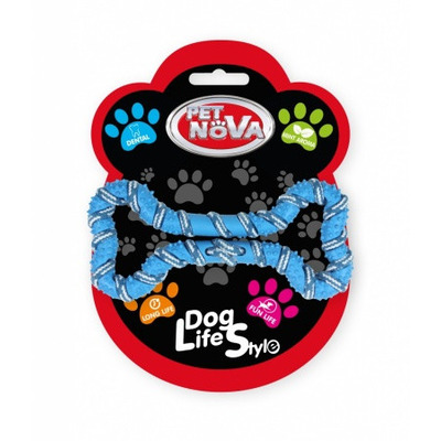 Іграшка для собак Шнур-кісточка Pet Nova 20 см синій