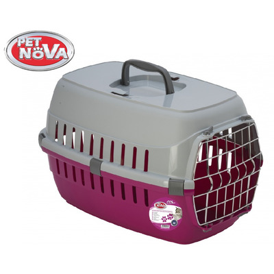 Переноска для собак Pet Nova Securetrans 48.5х32.3х30.1 см рожевий