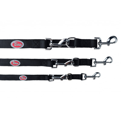 Повідець Pet Nova Adjust XL 2.5 х 240 см Чорний