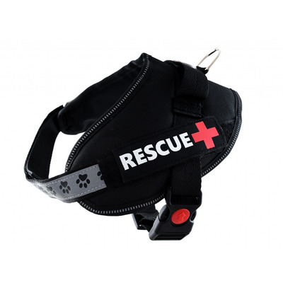 Шлея посилена Pet Nova Rescue+ S 45-55 см Чорна