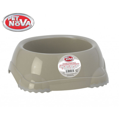 Миска нековзна для собак Pet Nova 315 мл Сіра