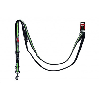 Повідець Pet Nova Adjust XL 2.5 х 240 см Чорний (з відбивачем)