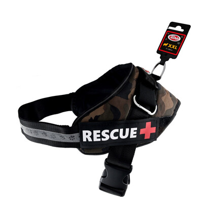 Шлейка для собак усиленная Pet Nova Rescue+ XXL 75-100 см Камуфляж Шлейка для собак усиленная Pet Nova Rescue+ XXL 75-100 см Камуфляж