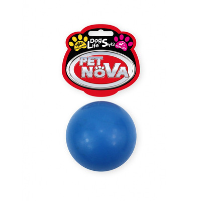 Іграшка для собак М'яч гумовий Pet Nova 5 см синій