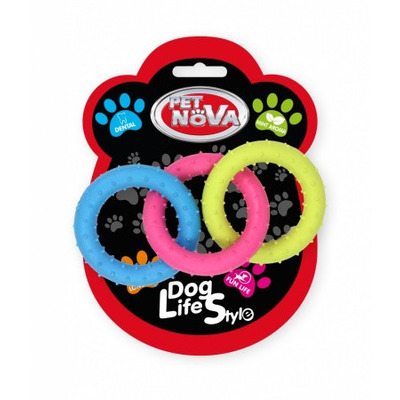 Игрушка для собак Кольца комбинированные Pet Nova 18.5 см
