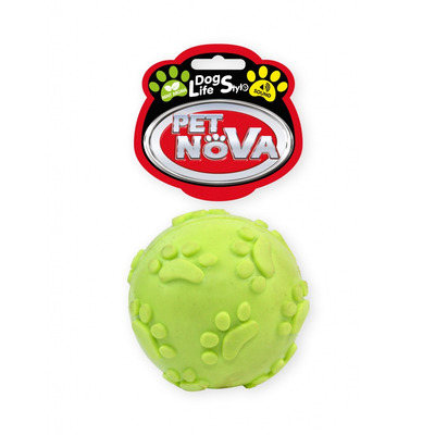 Іграшка для собак М'ячик дзвінкий Pet Nova 6 см жовтий