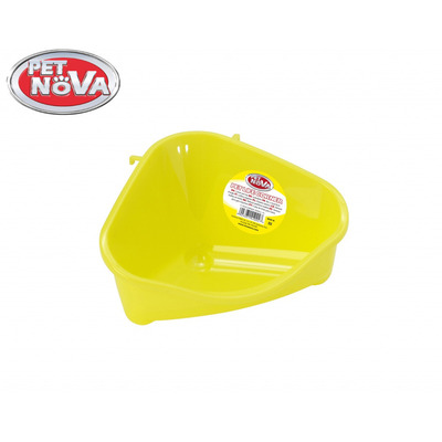 Кутовий туалет для гризунів Pet Nova S жовтий Кутовий туалет для гризунів Pet Nova S жовтий