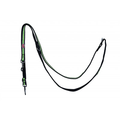 Повідець Pet Nova Adjust L 2.0 х 240 см Чорний (з відбивачем)