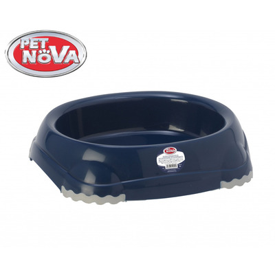 Миска для котів овальна Pet Nova 210 ml синій Миска для котів овальна Pet Nova 210 ml синій