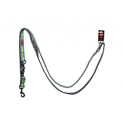 Повідець Pet Nova Adjust XL 2.5 х 240 см Сірий (з відбивачем)
