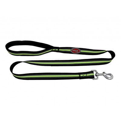 Повідець із відбивачем Pet Nova Neo Comfort XL 2.5 х 120 см Чорний-зелений