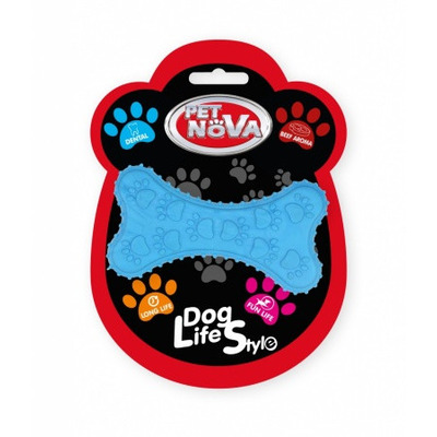 Іграшка для собак Кістка жувальна Pet Nova 10.5 см синій