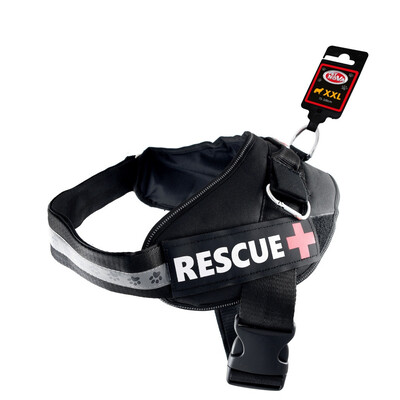 Шлейка усиленная Pet Nova Rescue+ XXL 75-100 см Чёрная