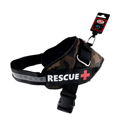 Шлея посилена Pet Nova Rescue+ L 65-80 см Камуфляж