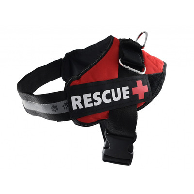 Шлея посилена Pet Nova Rescue+ M 55-65 см Червоний