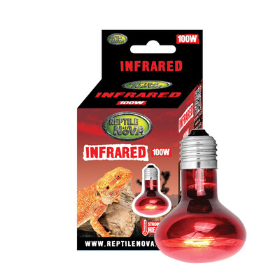 Інфрачервона нагрівальна лампа UVA - REPTILE NOVA INFRARED 100Вт