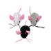 Іграшки для котів Pet Nova Mouse Mix мишки плюшеві 24 шт три кольори