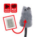 Плюшева іграшка для кота Pet Nova Catnip Mouse2 з пакетиками котячої м'яти
