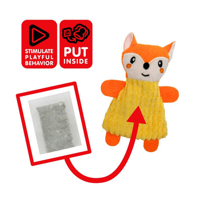 Игрушка для кота Pet Nova Catnip Fox с пакетиками кошачьей мяты Игрушка для кота Pet Nova Catnip Fox с пакетиками кошачьей мяты