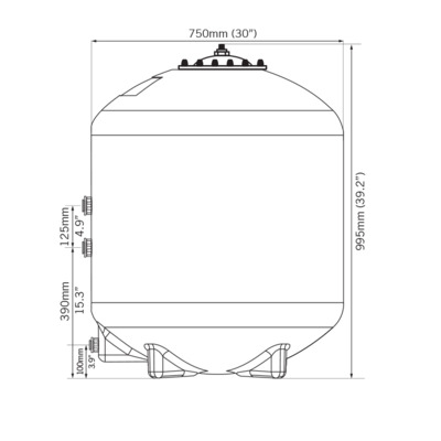 Напірний фільтр Evolution Aqua K+Advanced Filter 30 з 6-ти ходовим