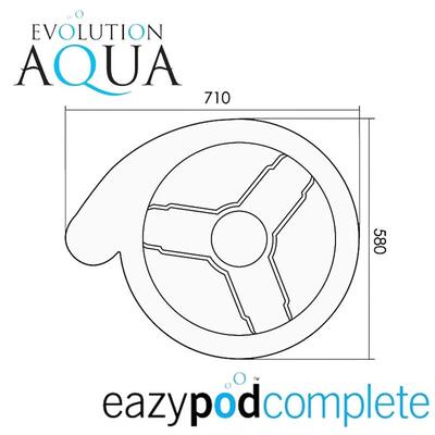 Система фільтрації Evolution Aqua Eazypod Complete (набір аератора 70 л/хв, УФ 18 Вт) зелений Система фільтрації Evolution Aqua Eazypod Complete (набір аератора 70 л/хв, УФ 18 Вт) зелений