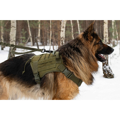 Тактична шлея жилет для службового собаки Pet Nova чорний розмір M
