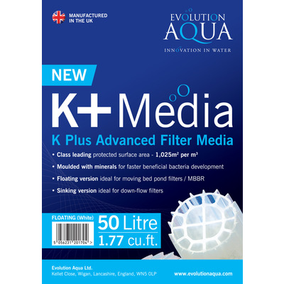 Біозавантаження Evolution Aqua K+ Media 25L з рухомими шаром